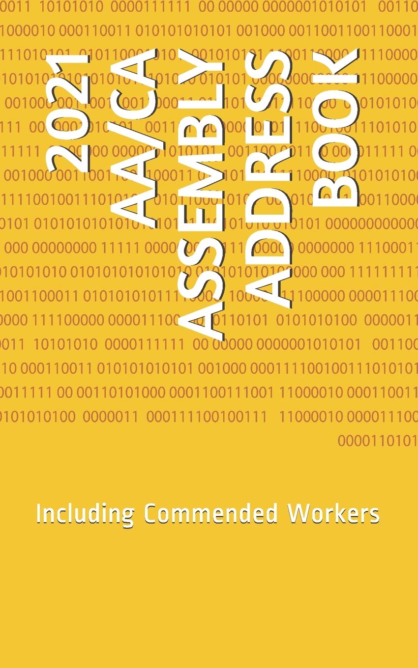 2021 AA/CA ASSEMBLY ADDRESS BOOK Including Commended Workers by