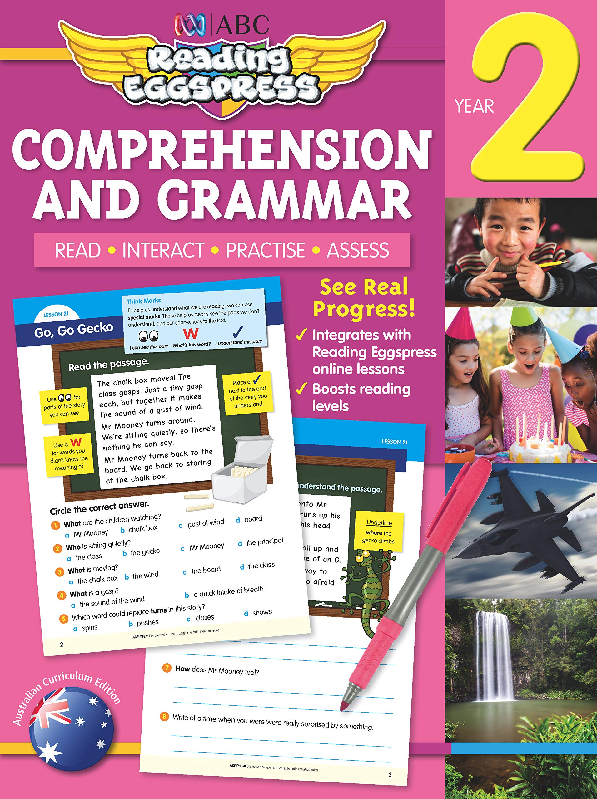 ABC Reading Eggspress Comprehension and Grammar Year 2 by Pascal Press