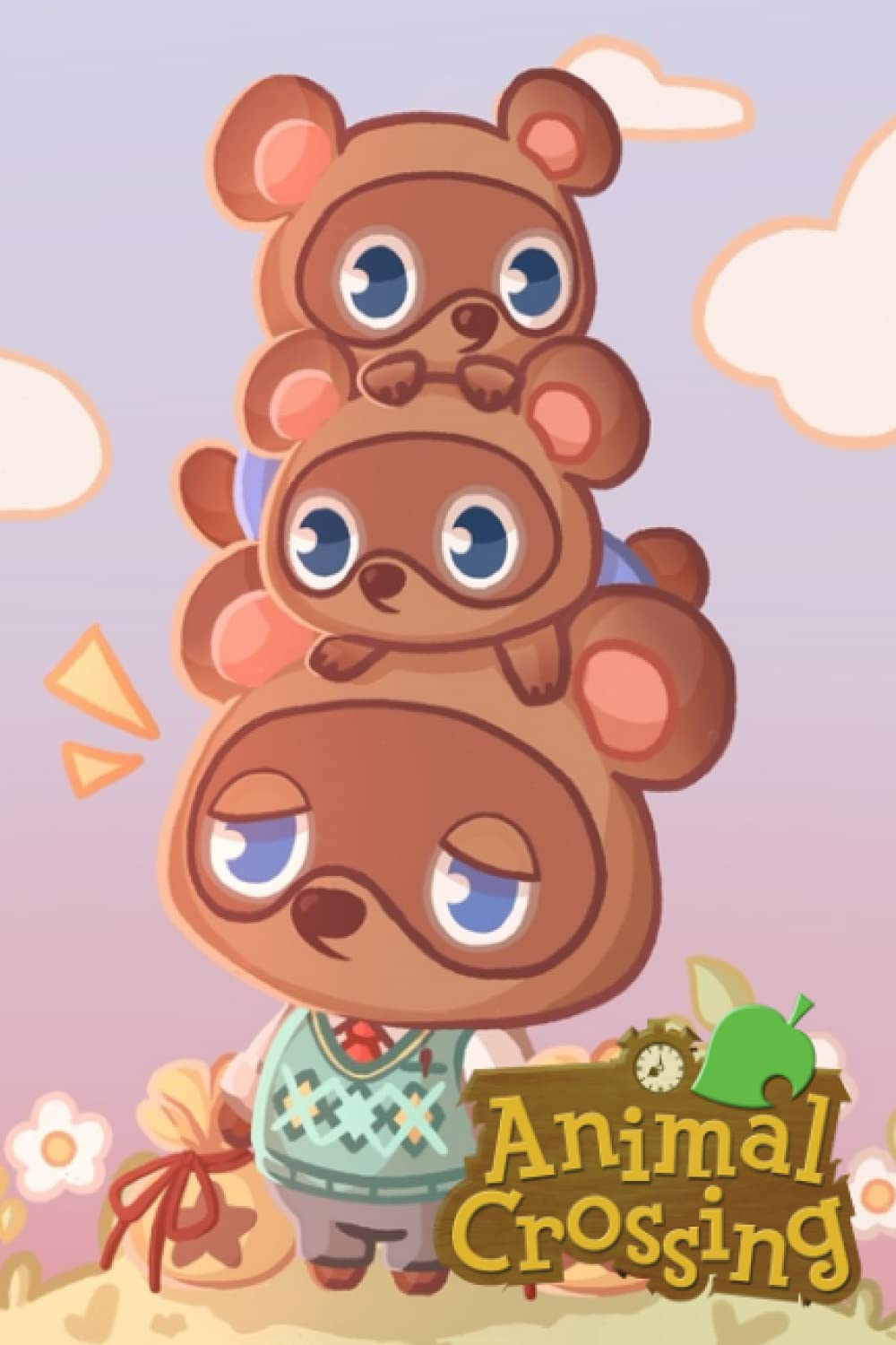 Animal Crossing Notebook 110 Wide Lined Pages 6" x 9" Planner