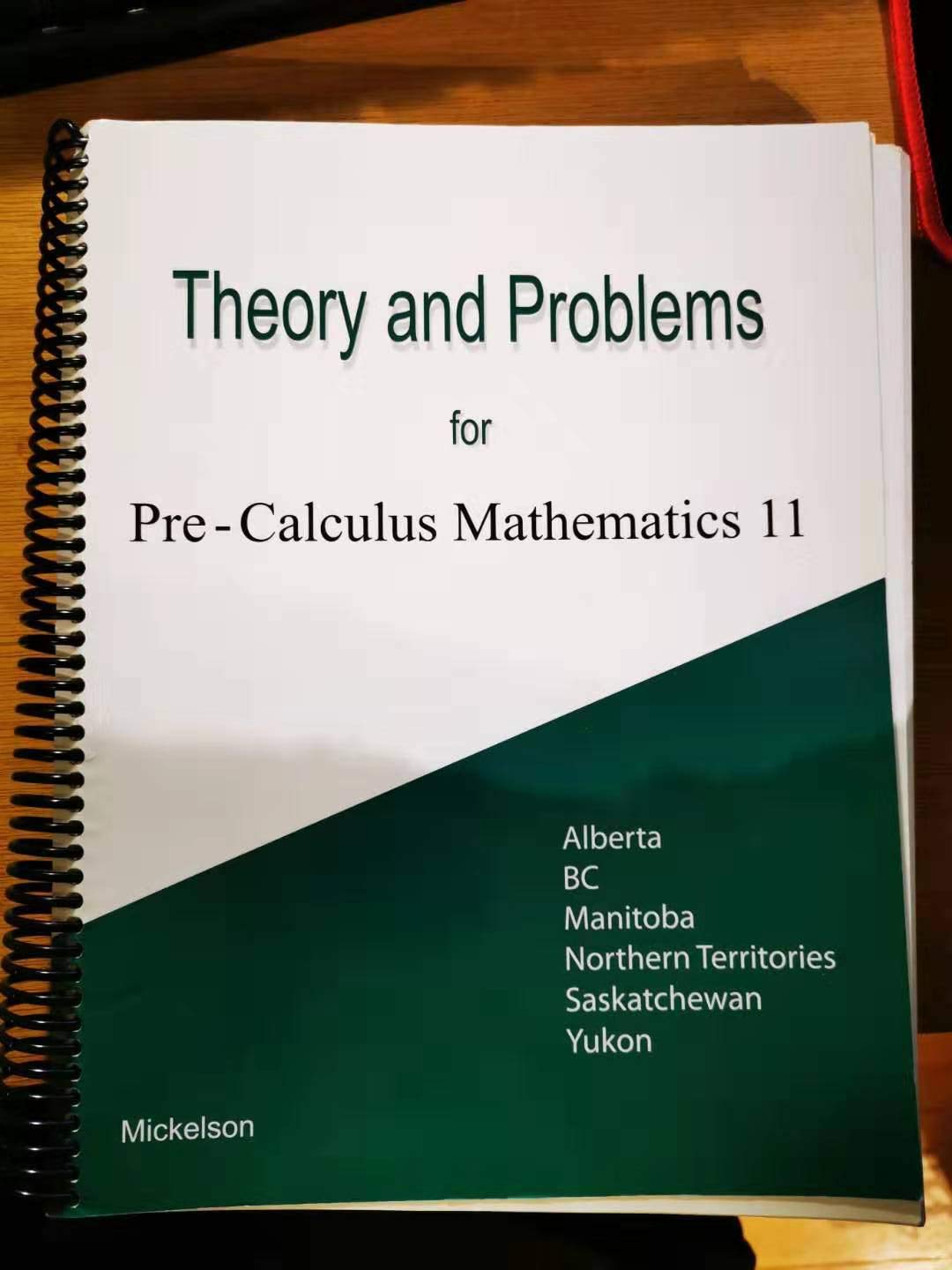 Theory and problems for precalculus 11 workbook by mickelson goodreads