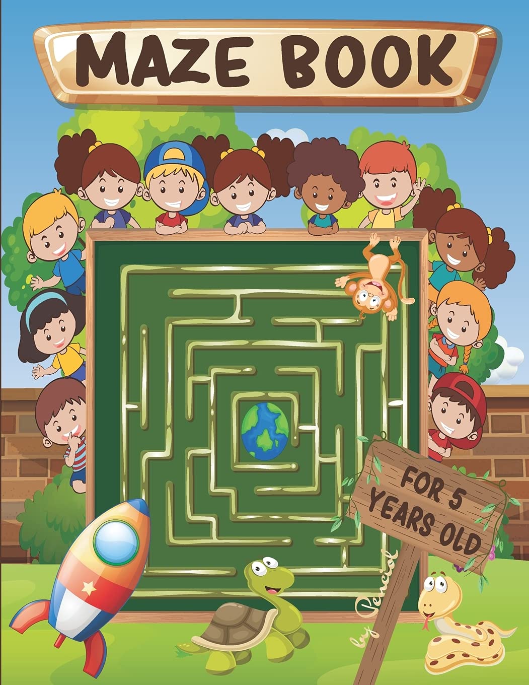 Maze Book for 5 Years Old Challenging maze puzzle book for kids ages 5