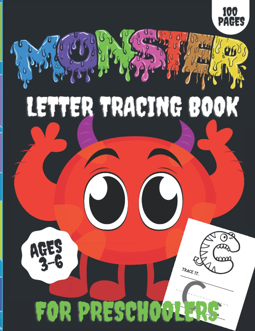 Letter Tracing Book for Preschoolers Monsters editions A Fun