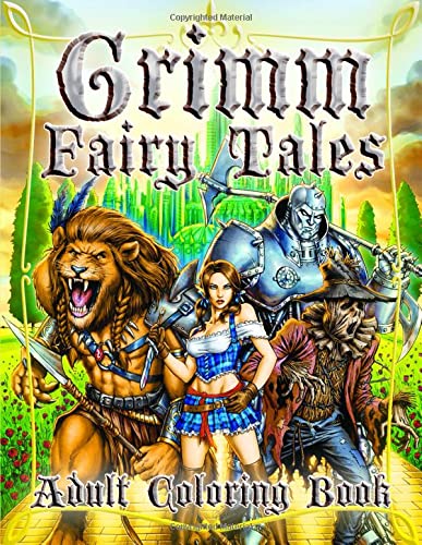 Grimm Fairy Tales Adult Coloring Book: A fantasy adults coloring book ...