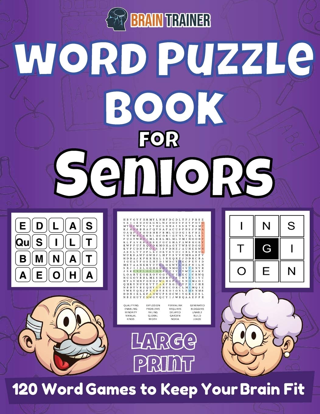 Word Puzzle Book For Seniors 120 Word Games to Keep Your Brain Fit by