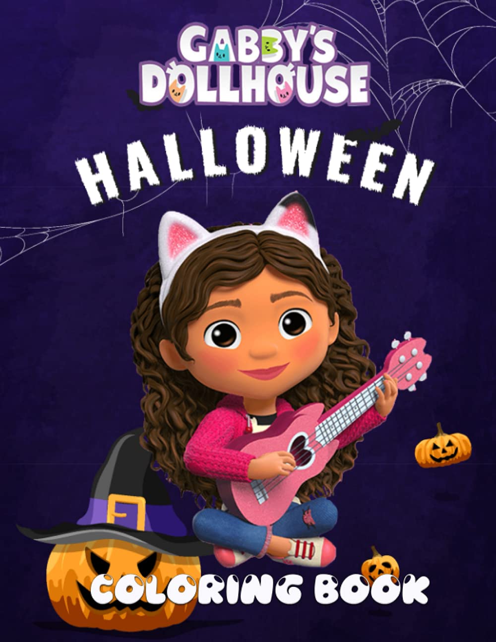 Gabby Dollhouse Halloween Coloring Book: Spooky and Cute Gabby???s ...