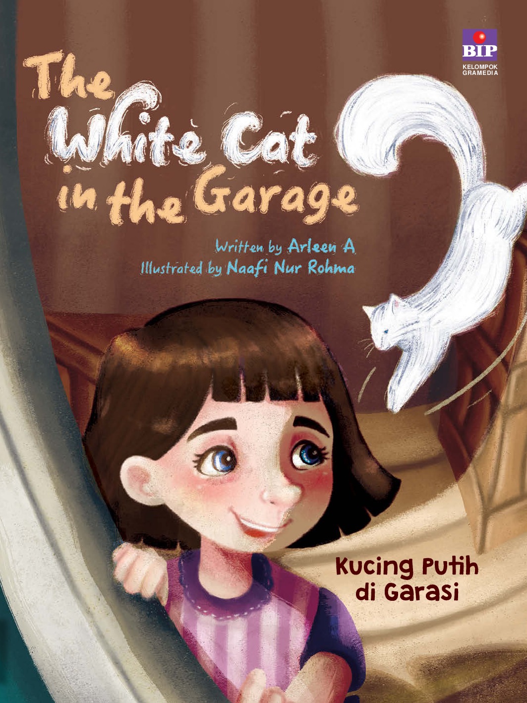 The White Cat in the Garage