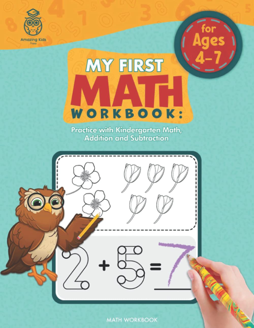 My First Math Workbook Kindergarten Touch Math Method for Addition and