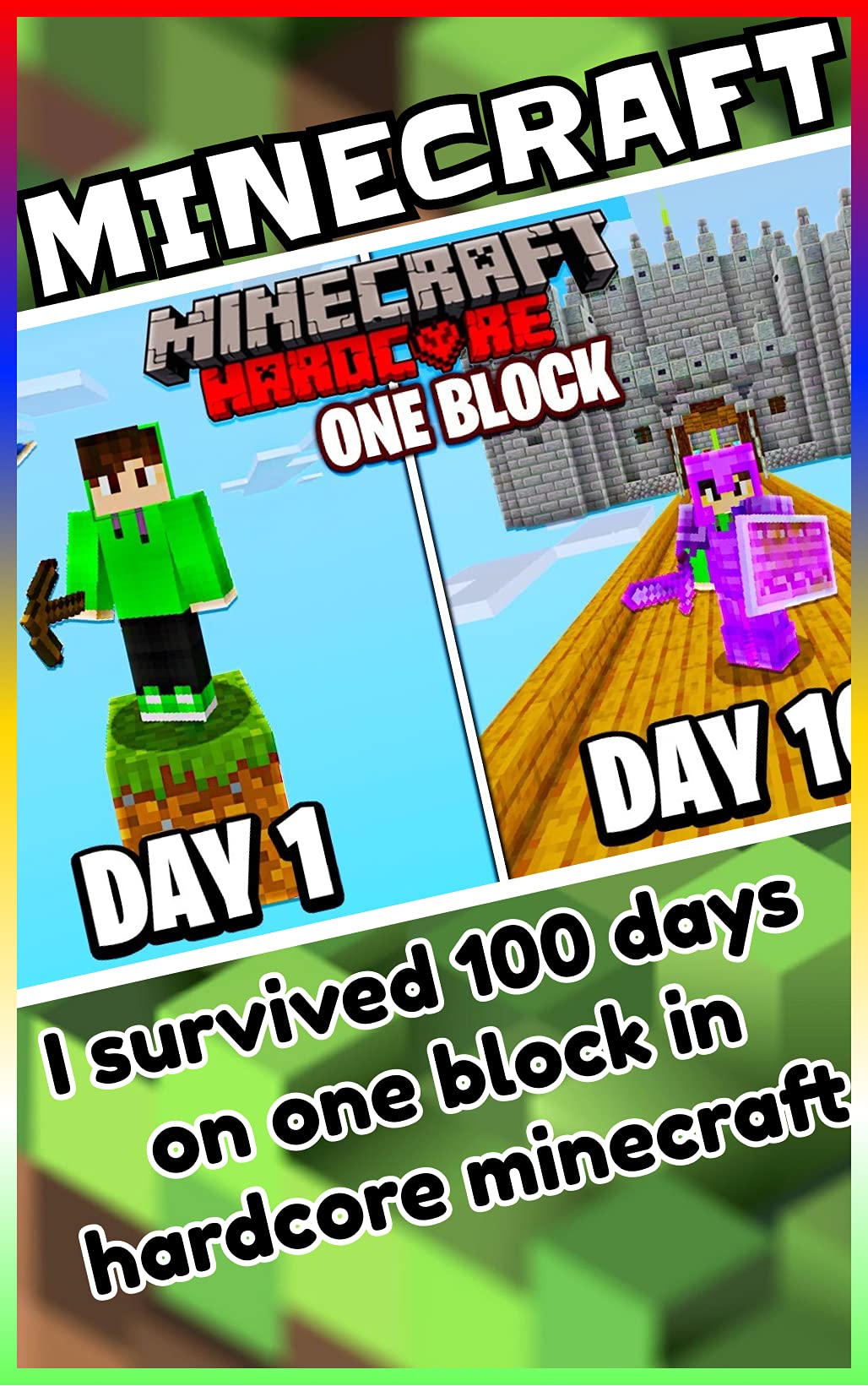 Minecraft: I survived 100 days on one block in hardcore minecraft