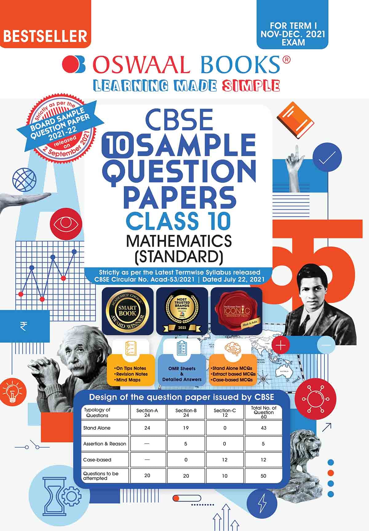 Oswaal CBSE Sample Question Paper Class 10 Mathematics Standard Book by ...