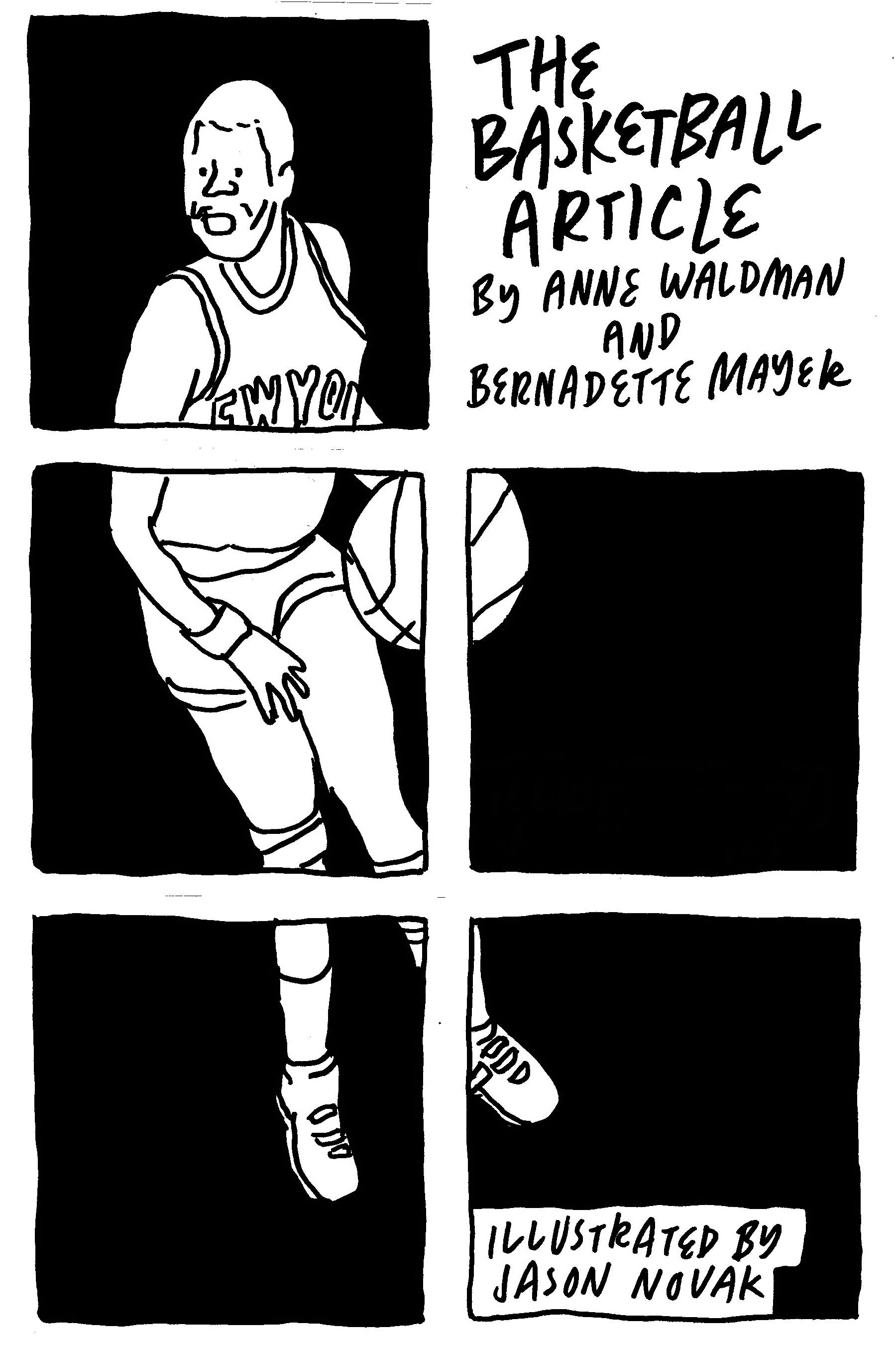 The Basketball Article Comic Book by Bernadette Mayer Goodreads