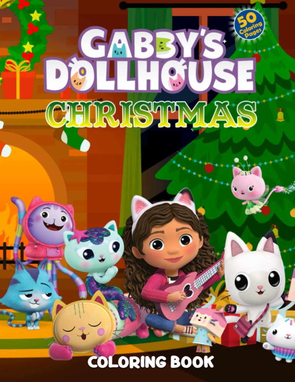 Coloring Page Gabbys Dollhouse Christmas Christmas Songs 3 Images and