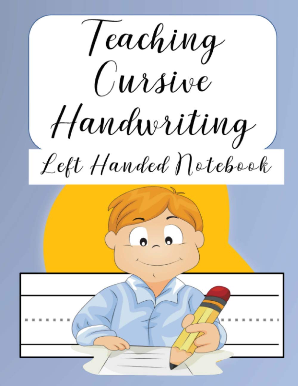 Teaching Cursive Handwriting Left Handed Notebook Left hand journal workbook notebook for