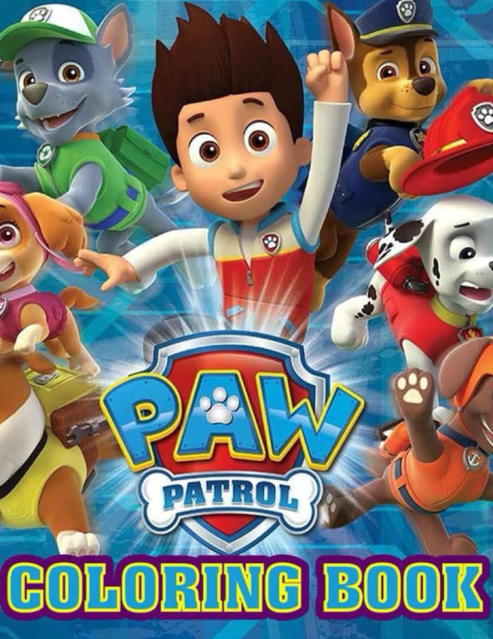 Páw Pátrol Coloring Book Jumbo Book With +50 HighQuality Coloring