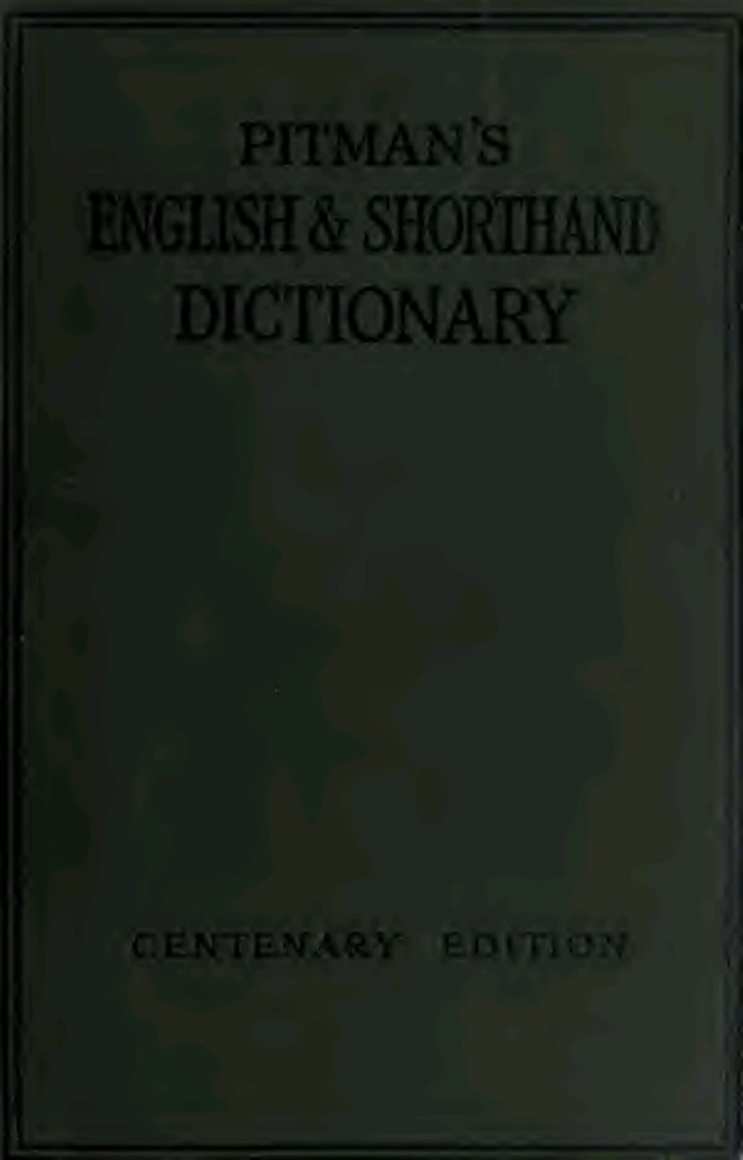 Pitman ENGLISH To ENGLISH SHORTHAND STENOGRAPHY dictionary ( Basic
