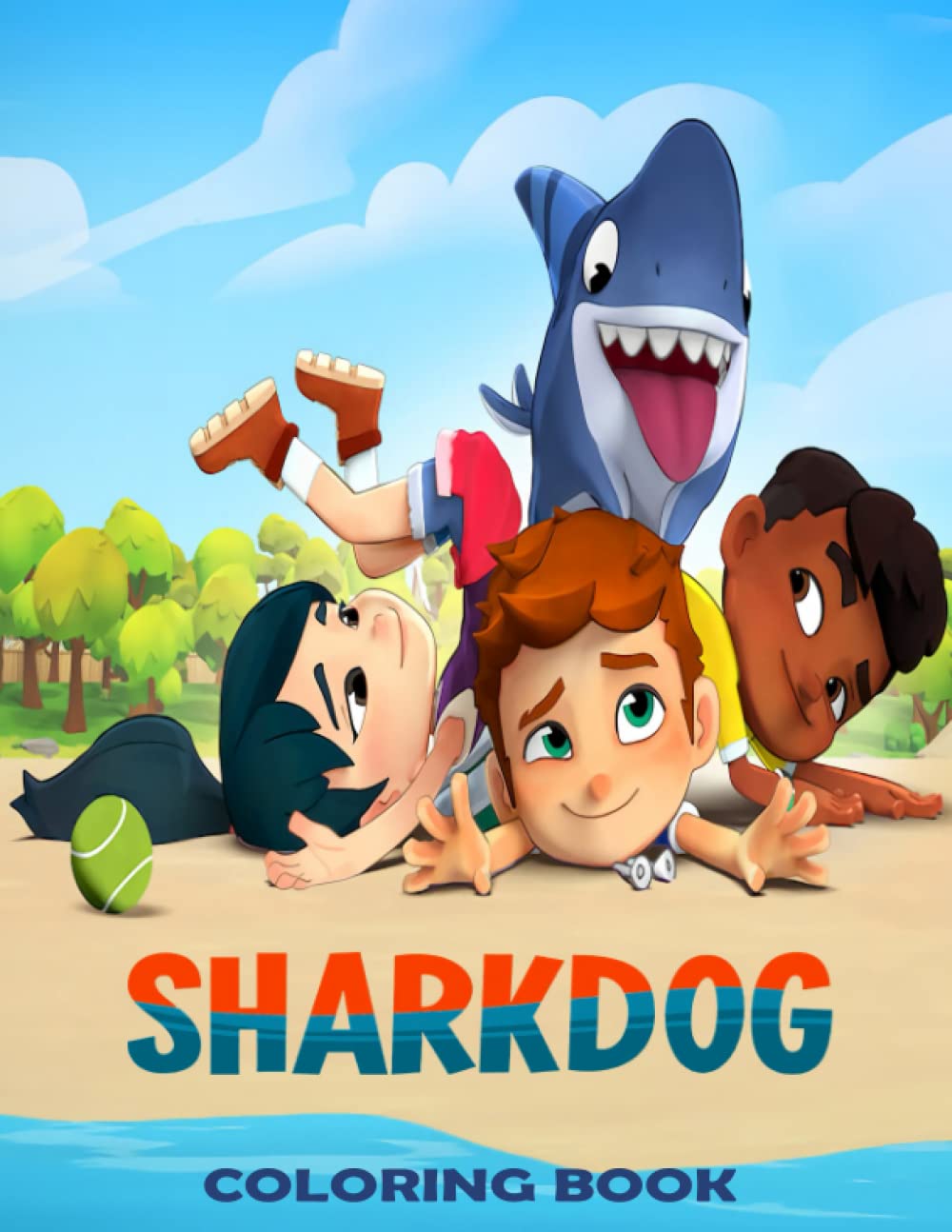 Sharkdog Coloring Book 50+ Beautiful Coloring Pages Inside This Book