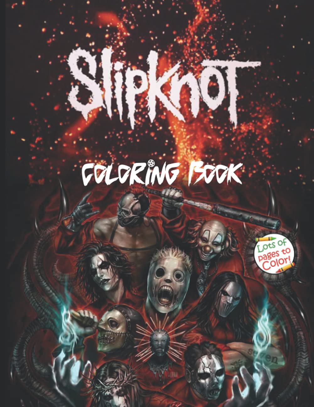 Slipknot Coloring Book: 30+ Slipknot Coloring Pages For Adults Teens