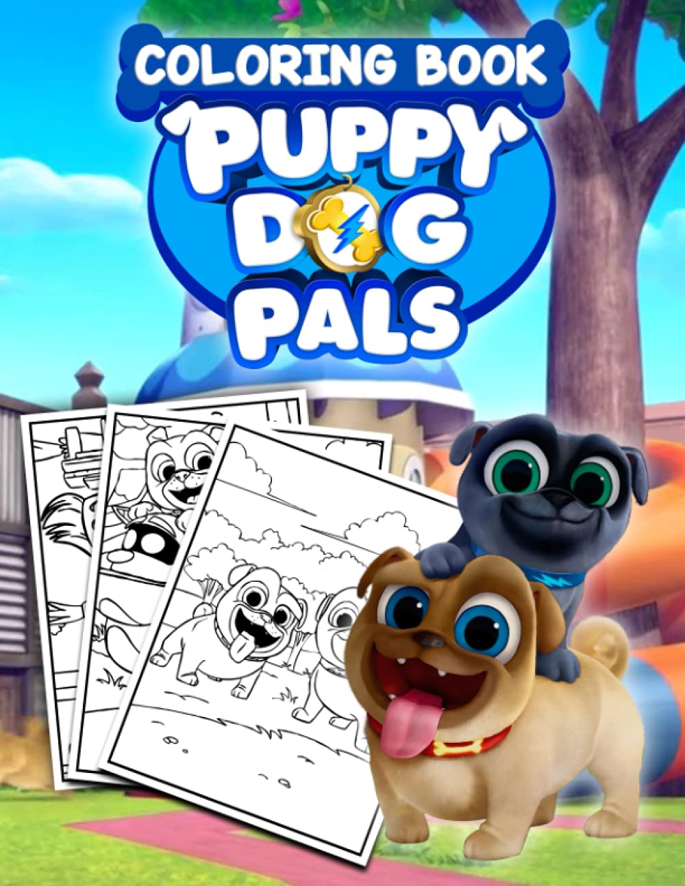 Puppy Dog Pals Coloring Book: 40 One Sided Coloring Pages Featuring ...