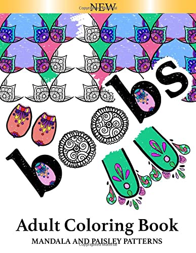 Adult Coloring Book: boobs: Relaxing and Stress Relieving Mandala and ...