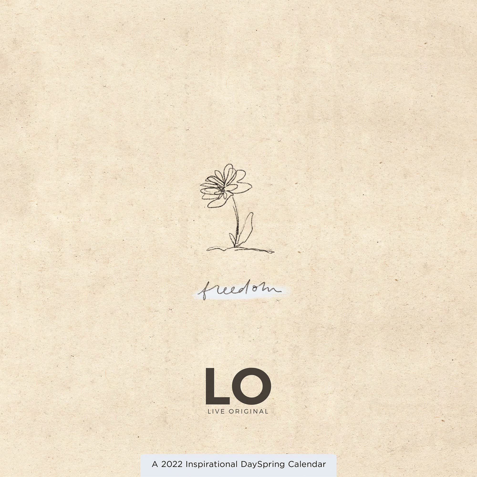 Sadie Robertson Live Original (LO) Freedom Wall Calendar A 2022 Inspirational Dayspring