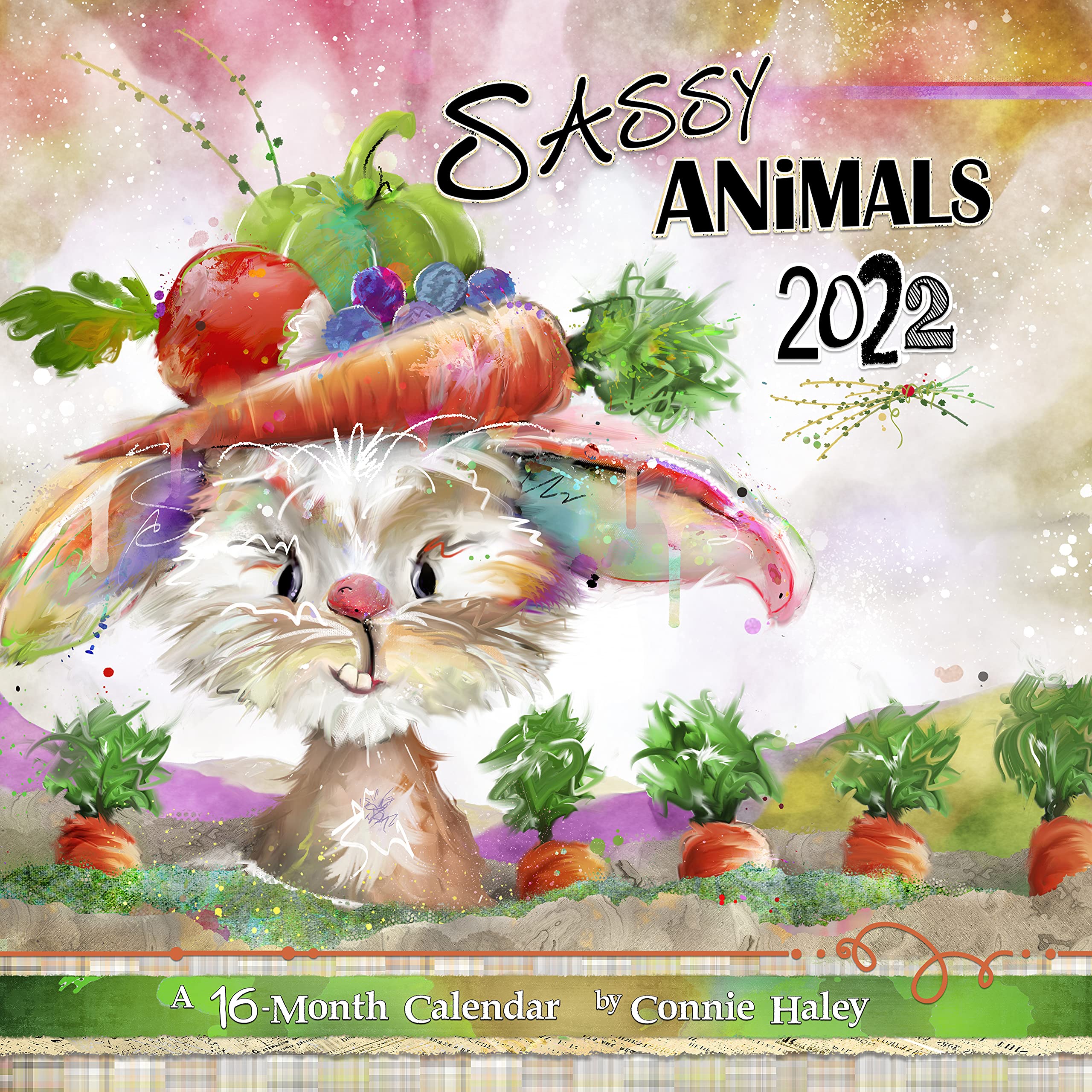 2022 Sassy Animals Connie Haley Wall Calendar By Trends International 