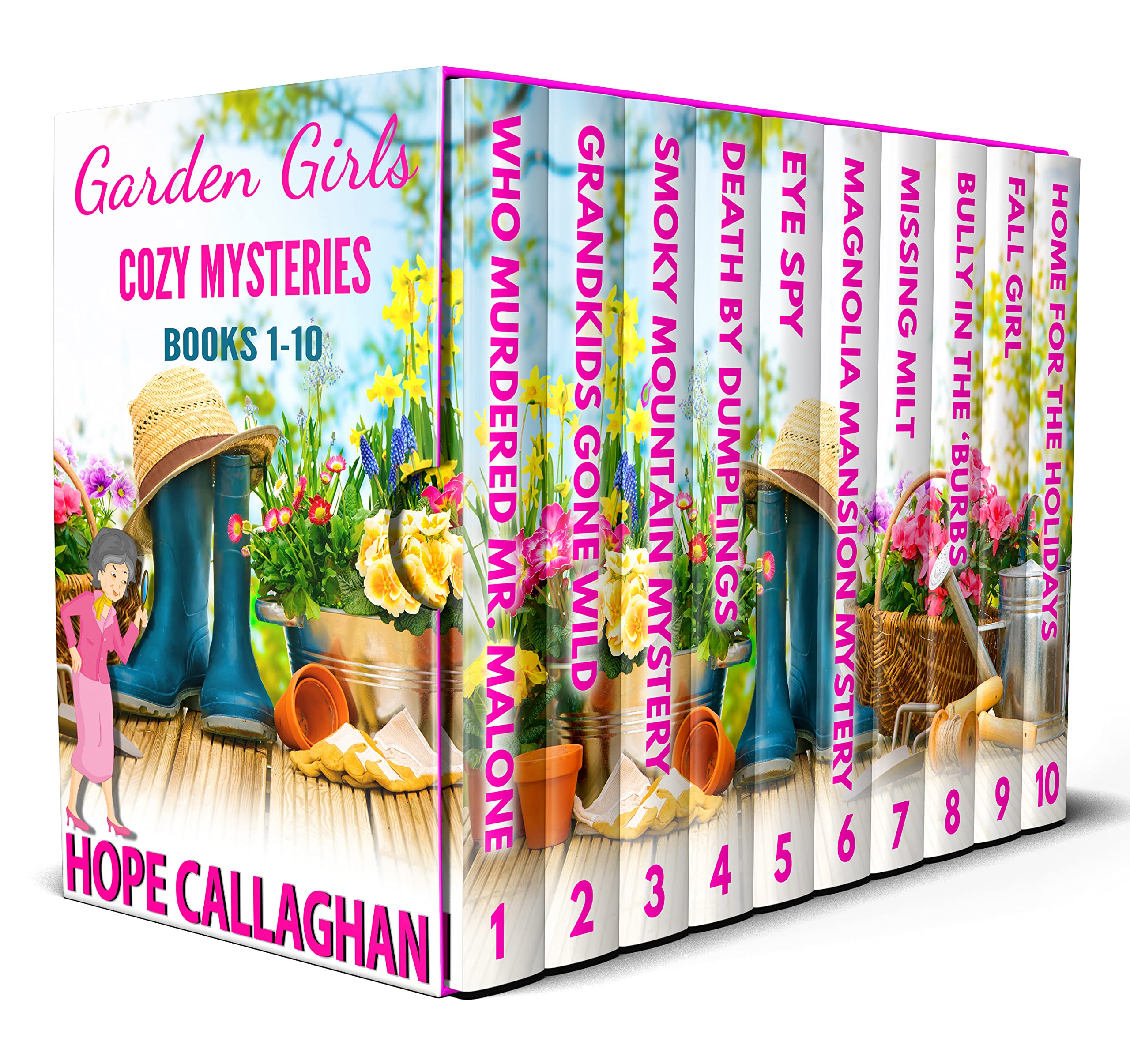 Garden Girls Cozy Mystery Novels Box Set (The First 10 Books) book cover