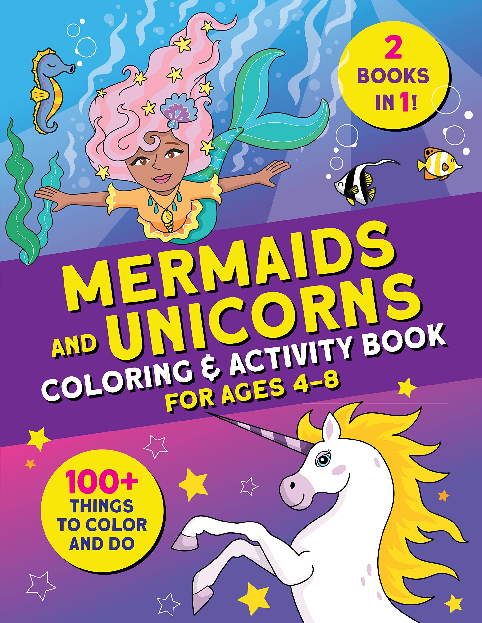 Mermaids And Unicorns Coloring Activity Book 100 Things To Color And Mermaids and unicorns coloring activity book 100 things to color and