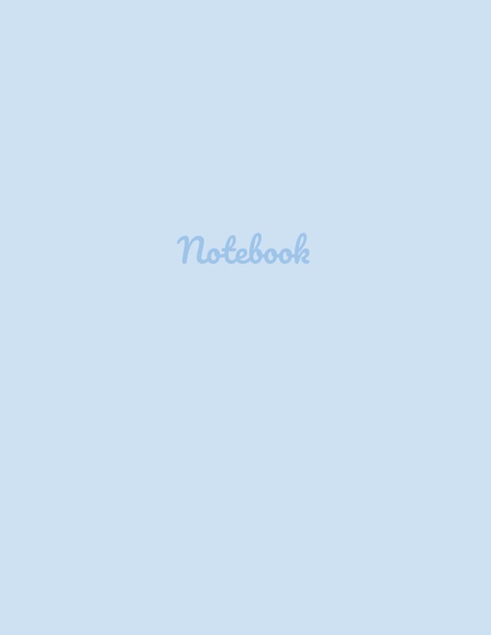 Notebook Baby Blue Composition Notebook Large 8.5 x 11 College Ruled 120 Pages by Purple