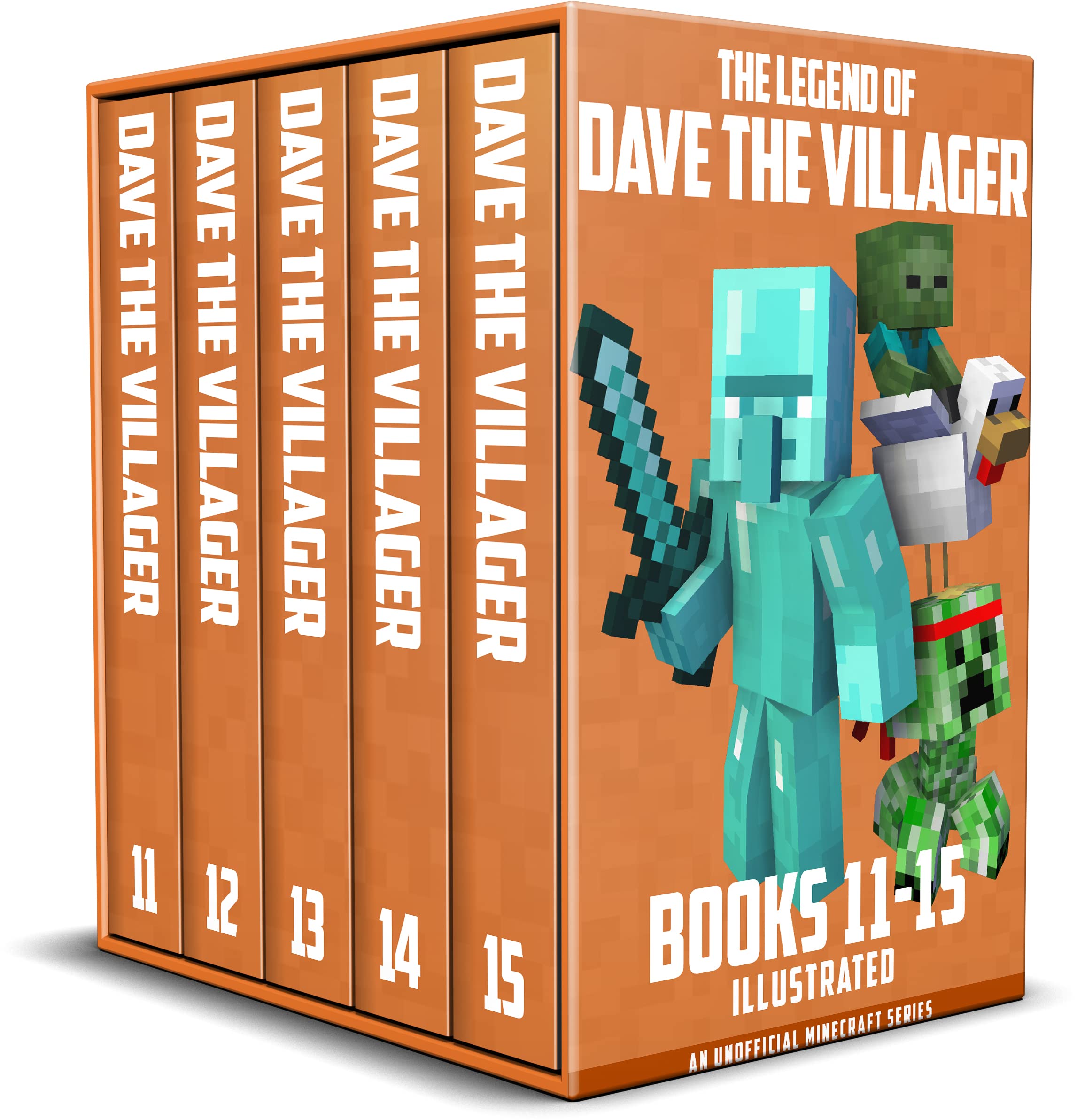 The Legend of Dave the Villager Books 11–15: a collection of unofficial Minecraft books