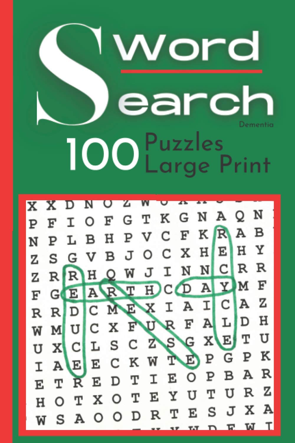 Dementia Word Search Memory Games for Dementia Patients,100 Puzzles Large Print for Improve