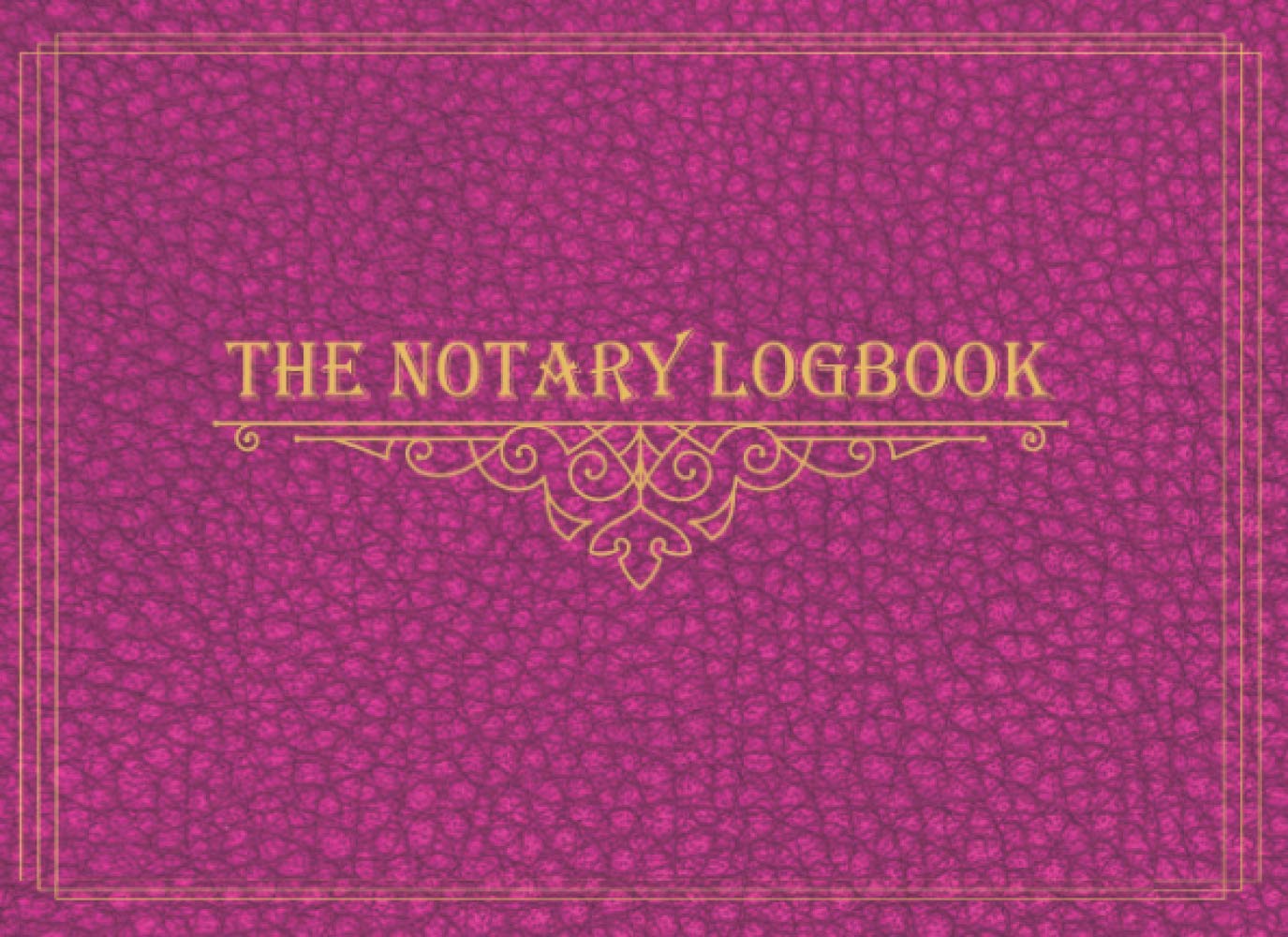The Notary Logbook Notary Record Book with OneEntryPerPage Design