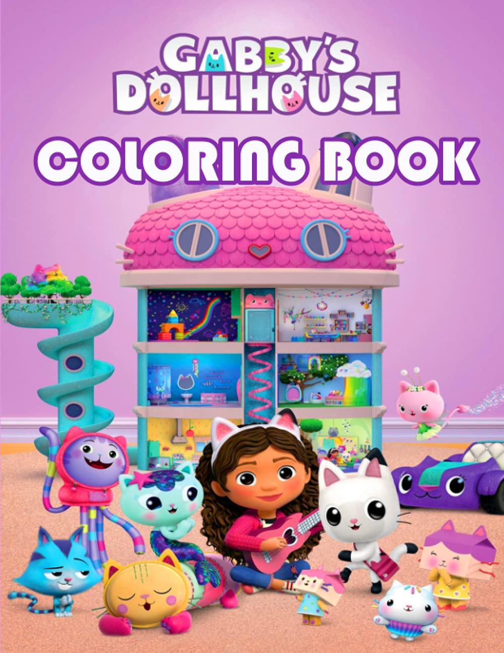 GABBY'S DOLLHOUSE COLORING BOOK: coloring pages filled with GABBY'S