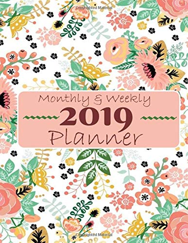 Monthly & Weekly 2019 Planner: A Year 365 Daily 52 Weeks, Calendar ...