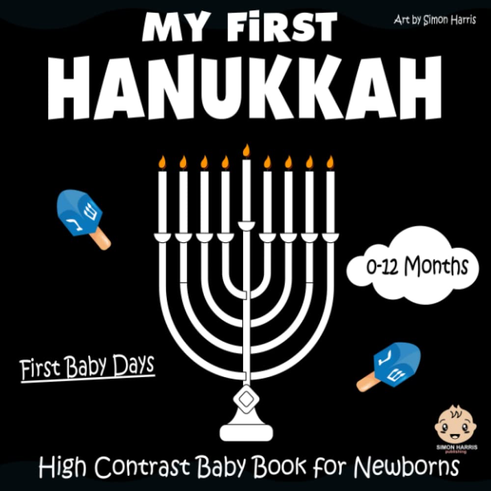 My First Hanukkah, High Contrast Baby Book for Newborns, 012 Months