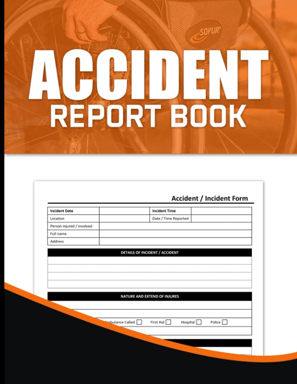Accident Report Book Accident Book For Work Report Forms A4