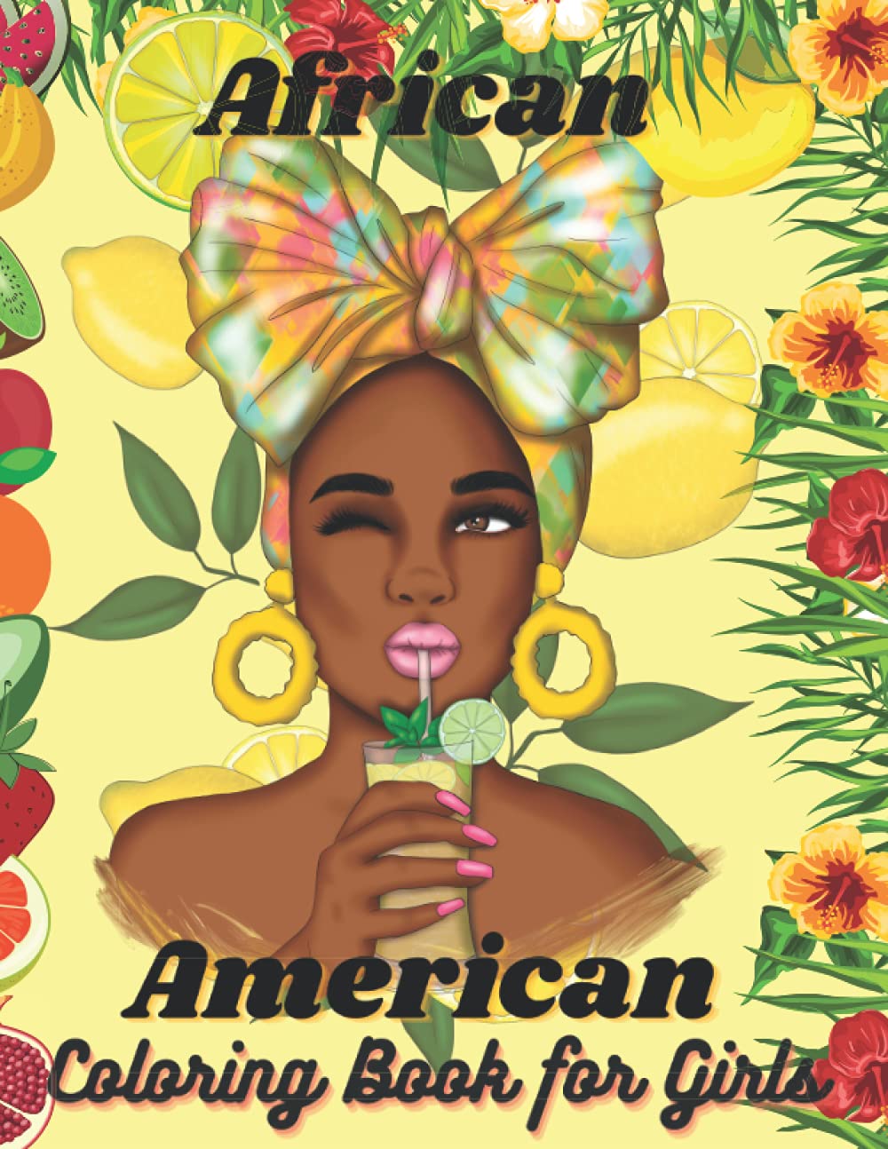 African American Coloring Book for Girls: A Creative & Amazing Book for