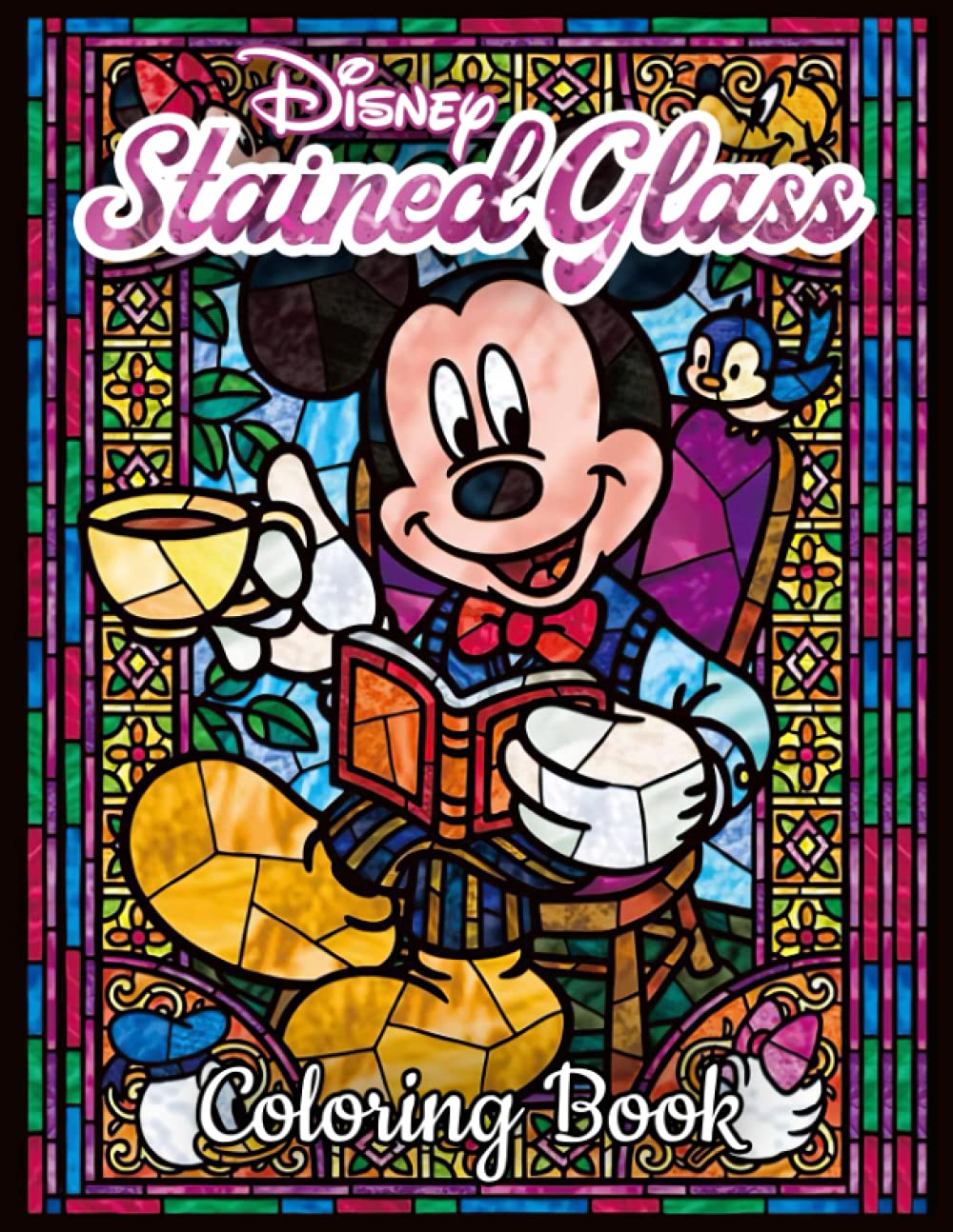 Stained Glass Coloring Book: A Coloring Book For Fans To Relax And