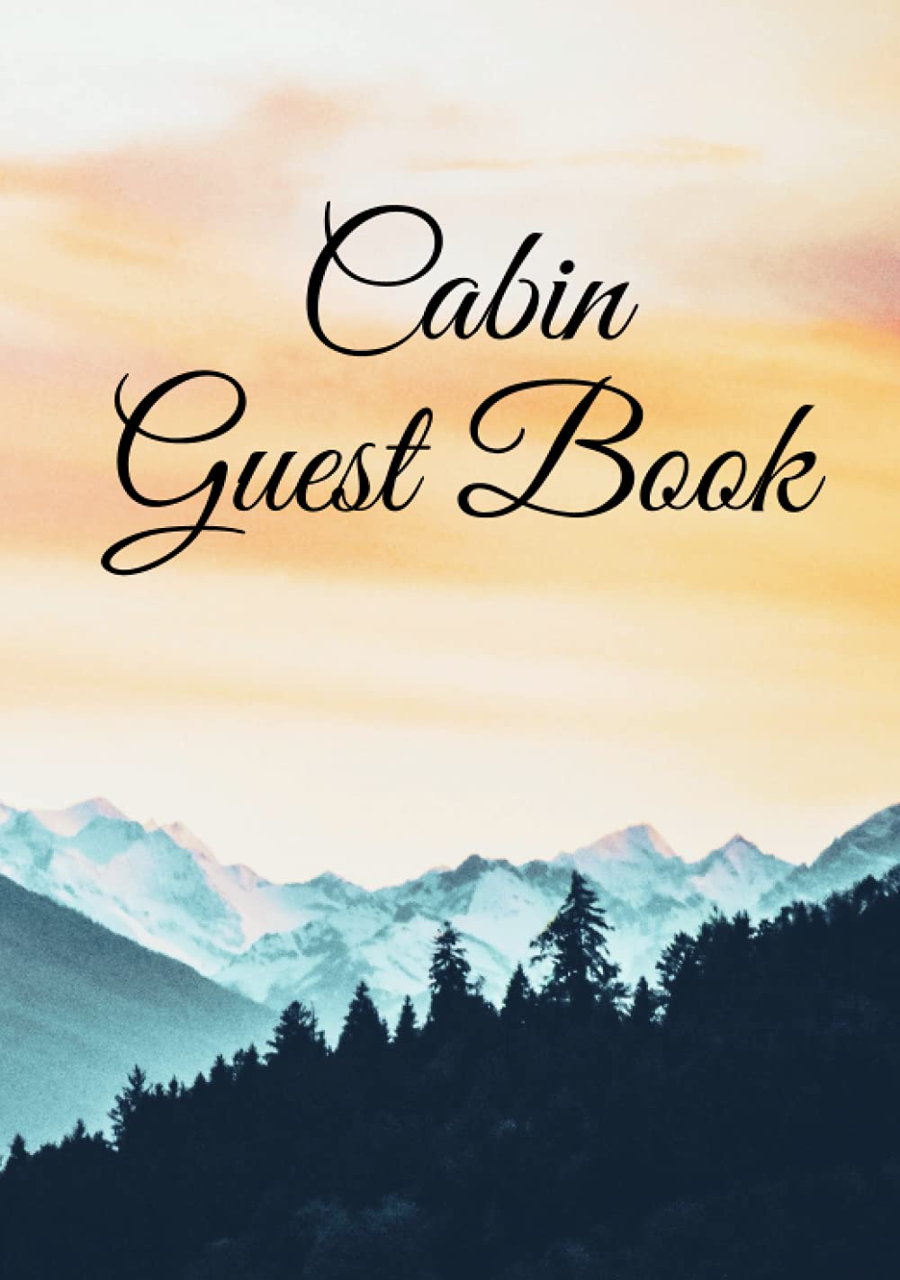 Cabin Guest Book Visitor And Guest SignIn Book For Vacation Rental