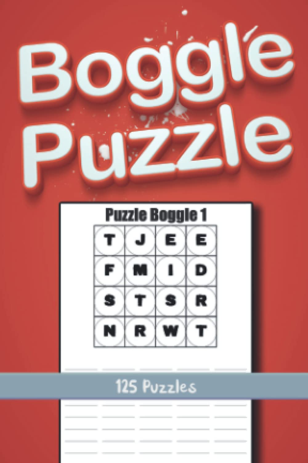 Boggle Boggle Puzzle 125 Puzzles and Solutions 190 Pages, Book Size