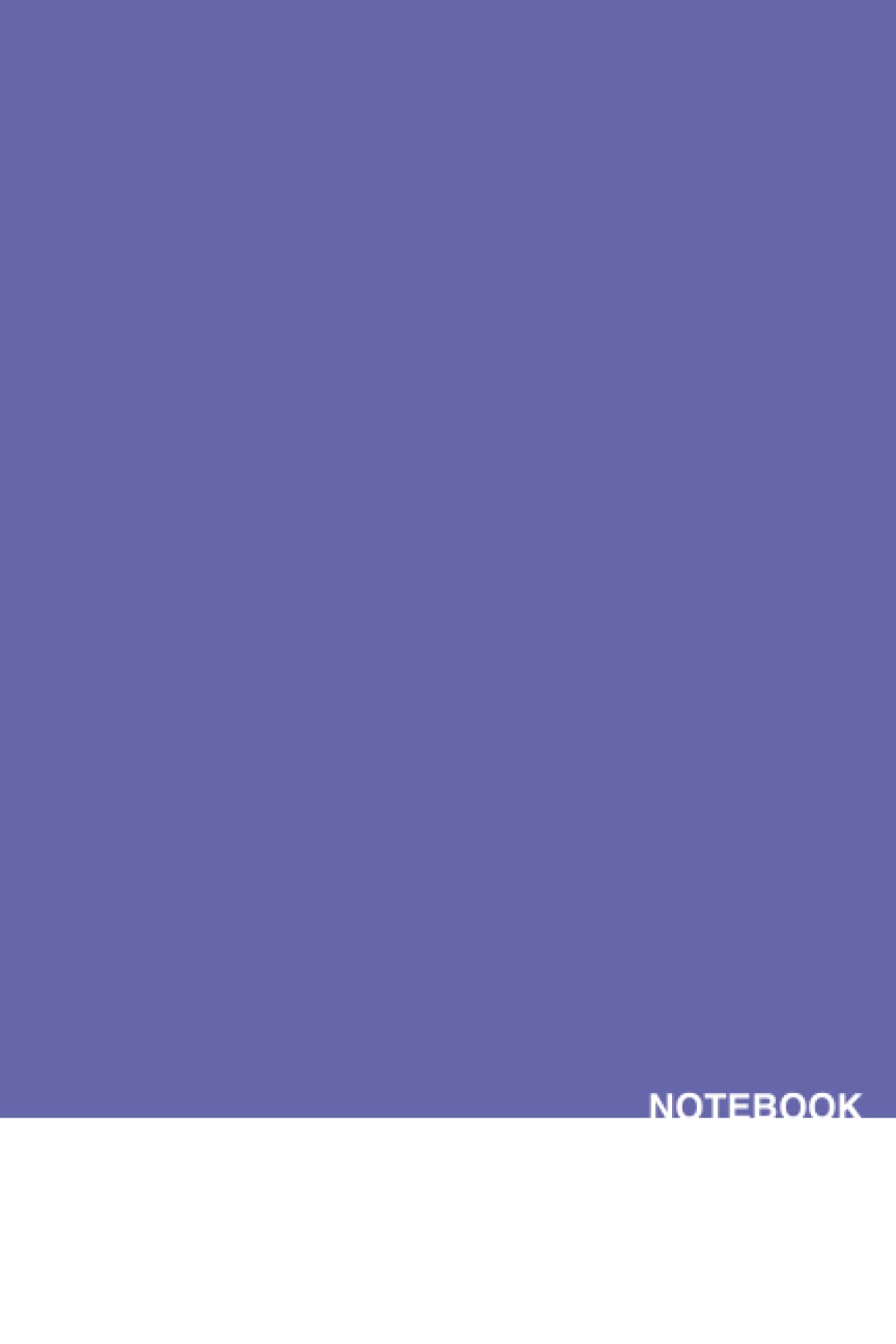 Notebook Simple & Minimal Purple Composition Notebook College Ruled 120 Pages 6" x 9" by