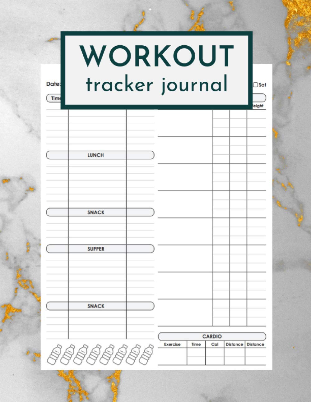 Workout Tracker Journal A Daily Fitness Planner Notebook & Workout Journal for Training