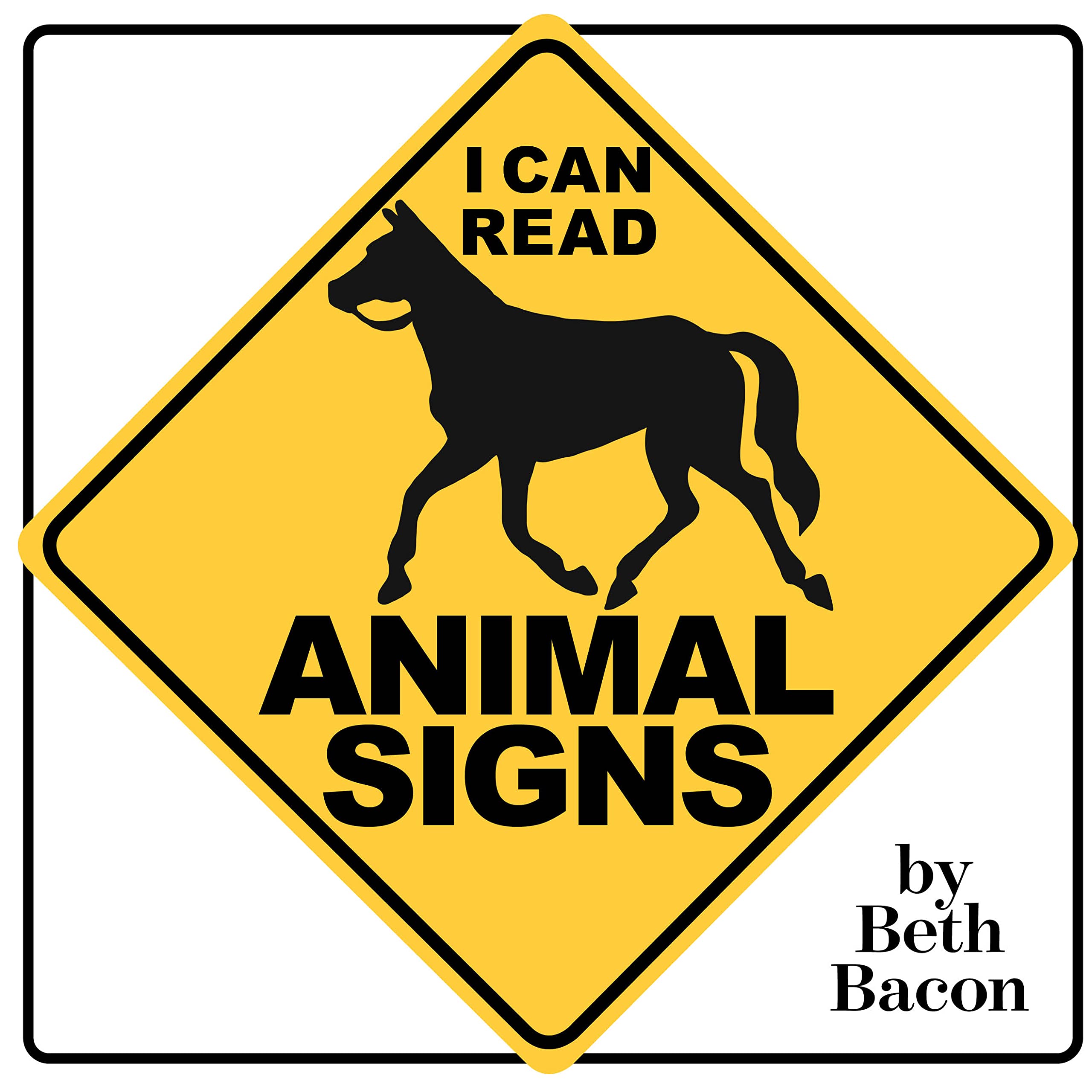 I Can Read Animal Signs: Colorful Animal Crossing Traffic Signs and ...