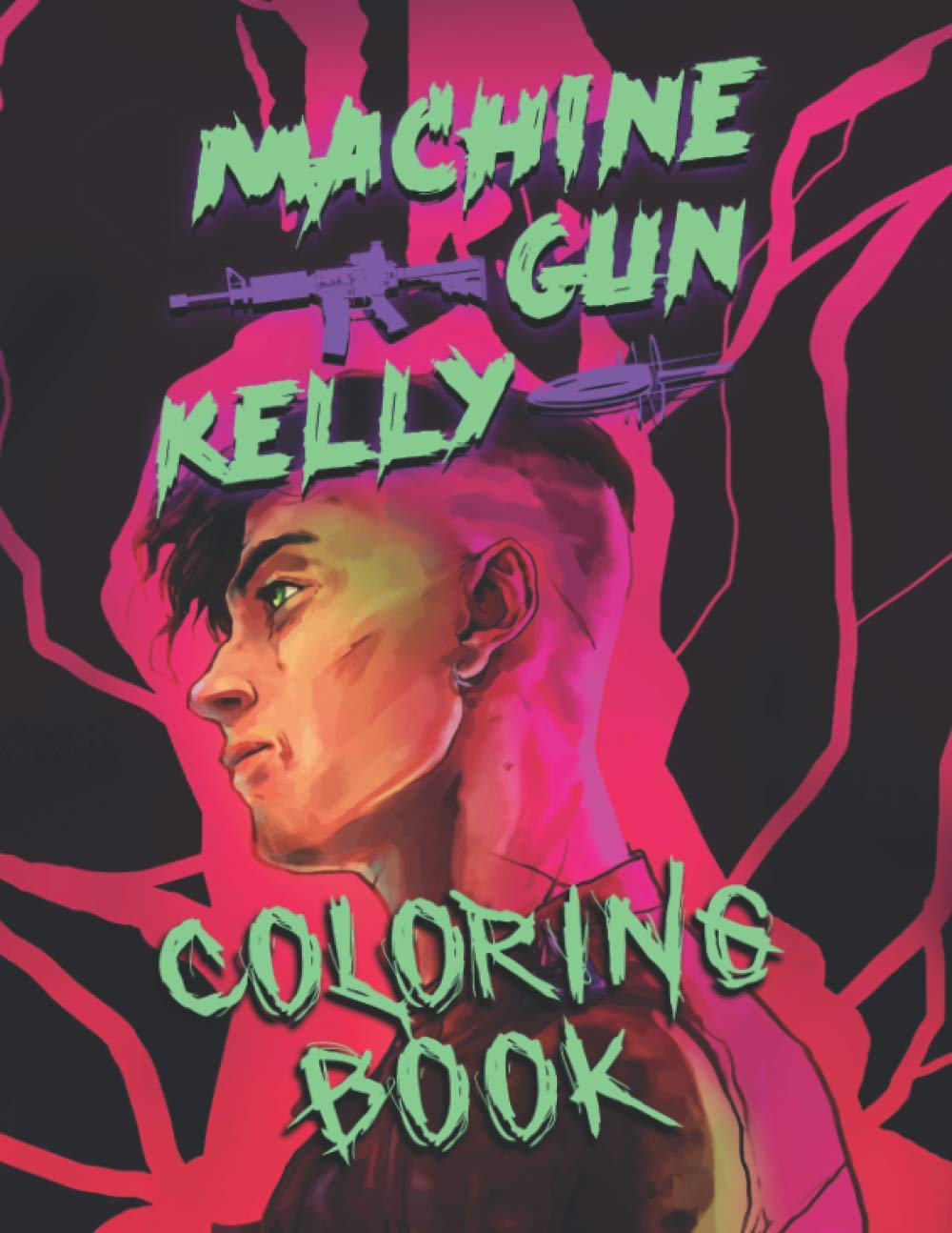 Machine Gun Kelly Coloring Book An Amazing Coloring Book For Relaxation And Stress Relief With