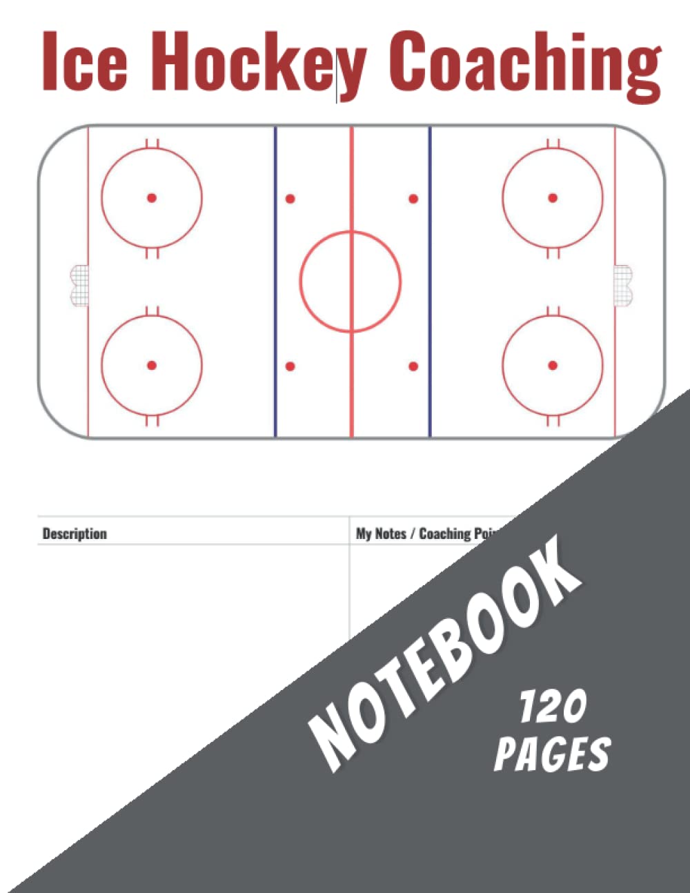 Ice Hockey coaching notebook Ice Hockey Playbook for Coaches and