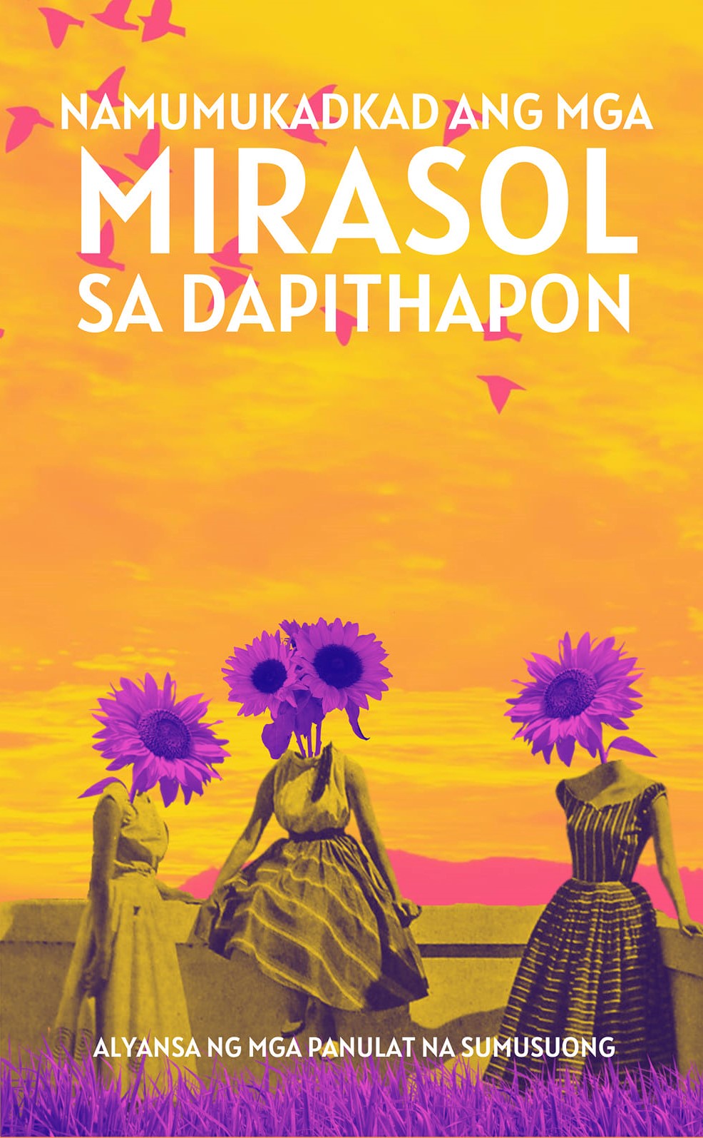Namumukadkad ang mga Mirasol sa Dapithapon