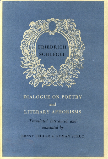 Dialogue on Poetry and Literary Aphorisms book cover
