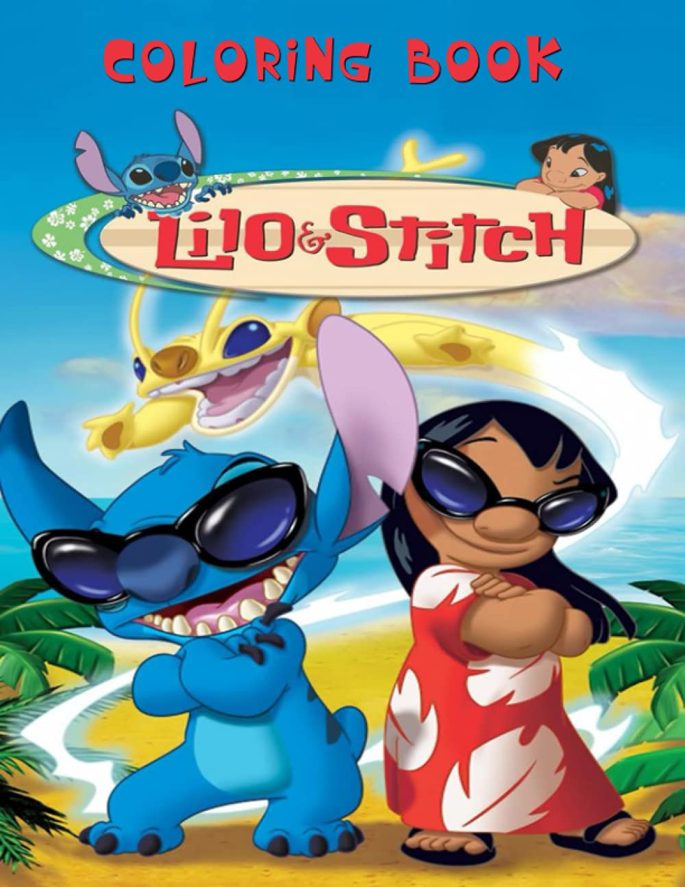 Lilo&Stitch Coloring Book: JUMBO Coloring Book for Kids and Adults ...