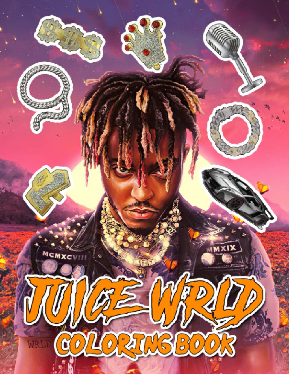 Juice Wrld Coloring Book An Awesome Gift For All Fans Of Juice Wrld