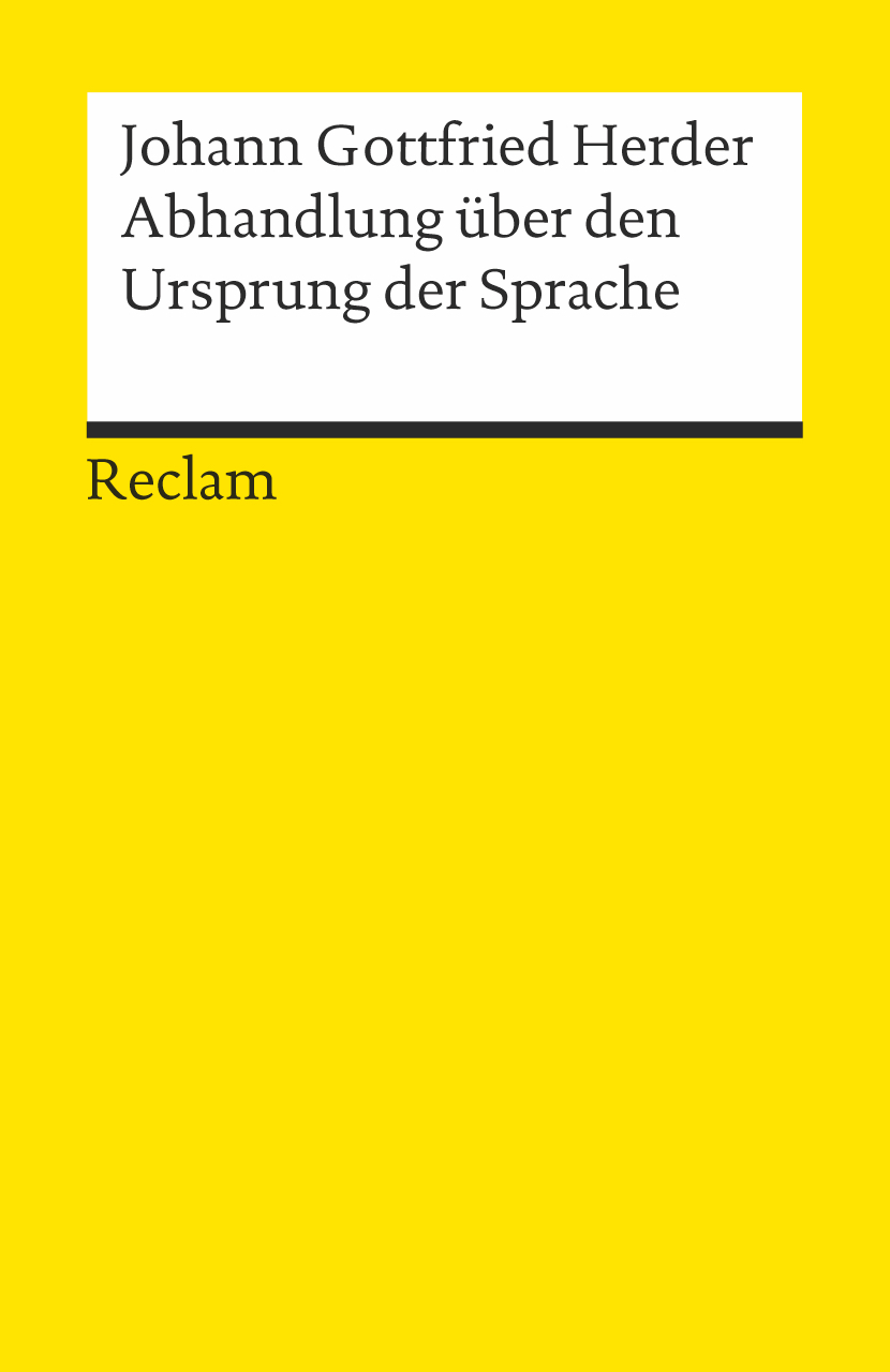 Abhandlung über den Ursprung der Sprache