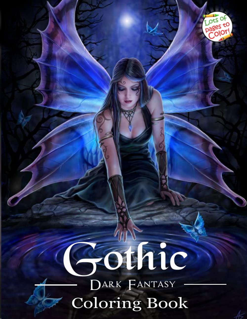 Gothic Dark Fantasy Coloring Book: An Adult Coloring Book Featuring ...