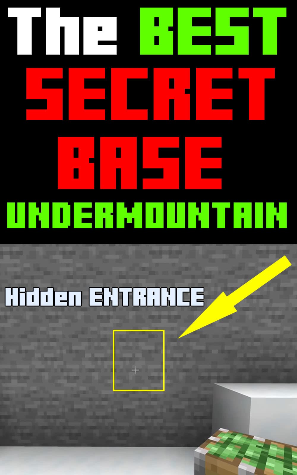 Minecraft The BEST SECRET BASE UnderMountain (Hidden ENTRANCE) Easy